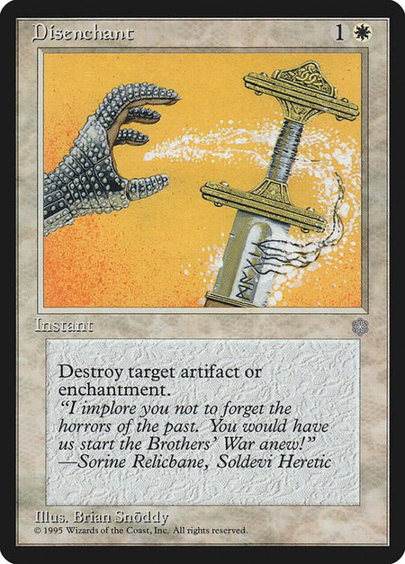 Disenchant - Ice Age Magic: The Gathering trading card