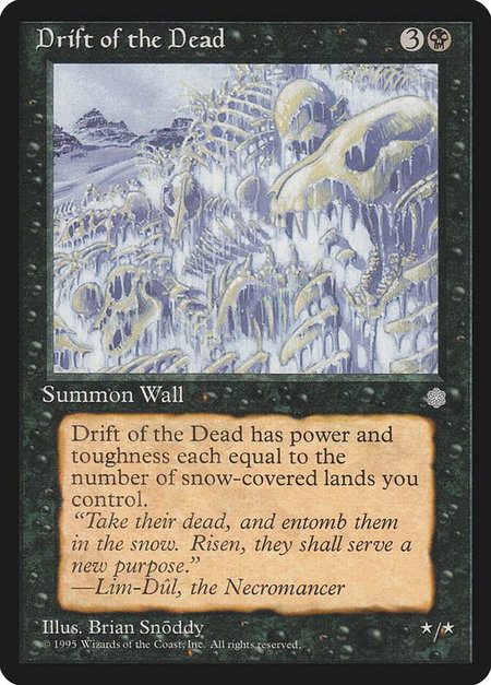 Drift of the Dead - Ice Age Magic: The Gathering trading card