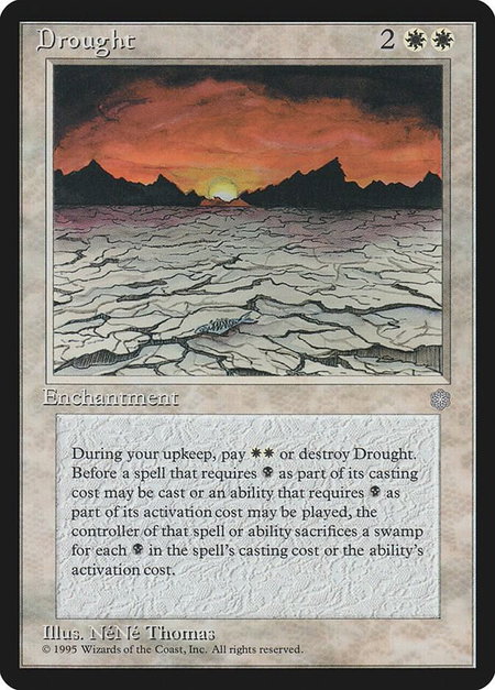 Drought - Ice Age Magic: The Gathering trading card
