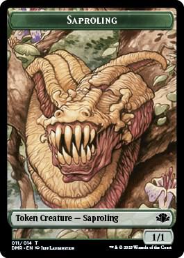 Saproling Token - Dominaria Remastered Magic: The Gathering trading card