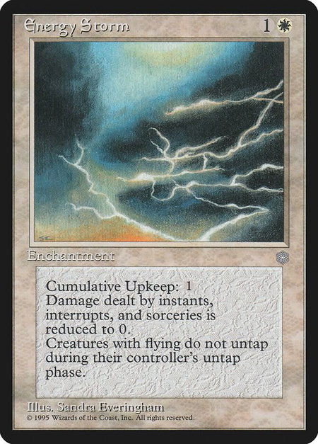 Energy Storm - Ice Age Magic: The Gathering trading card