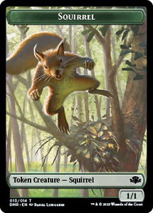 Squirrel Token - Dominaria Remastered (DMR) #13 - Token Magic: The Gathering Trading Card