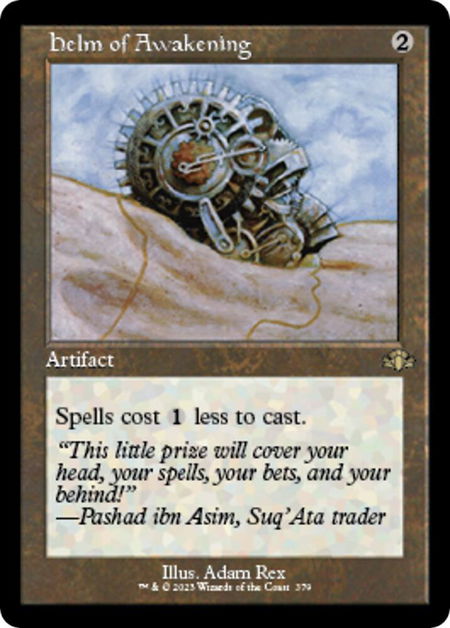 Helm of Awakening (Retro Frame) trading card from Dominaria Remastered Helm of Awakening (Retro Frame) - Dominaria Remastered Magic: The Gathering trading card