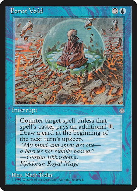 Force Void - Ice Age Magic: The Gathering trading card