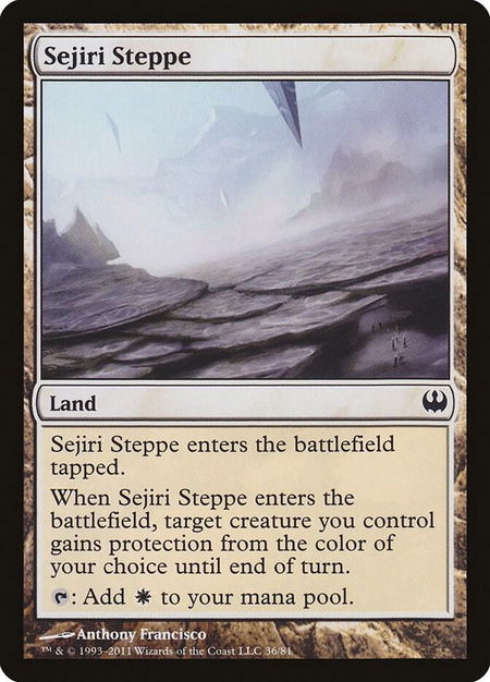 Sejiri Steppe - Duel Decks: Knights vs. Dragons Magic: The Gathering trading card