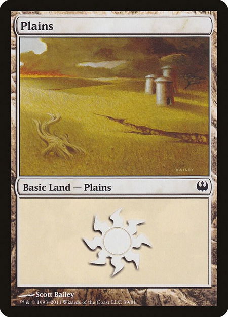 Plains (39) - Duel Decks: Knights vs. Dragons Magic: The Gathering trading card