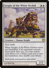 Knight of the White Orchid - Duel Decks: Knights vs. Dragons (DDG) #6 - Rare Magic: The Gathering Trading Card