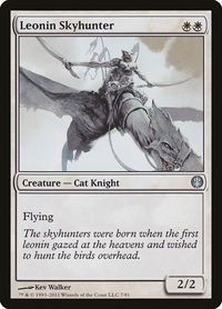 Leonin Skyhunter - Duel Decks: Knights vs. Dragons (DDG) #7 - Common Magic: The Gathering Trading Card