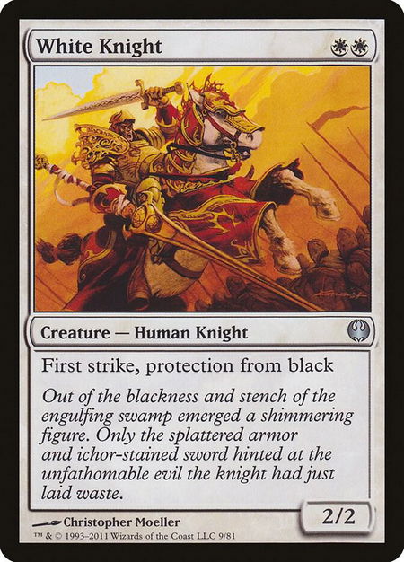 White Knight - Duel Decks: Knights vs. Dragons Magic: The Gathering trading card