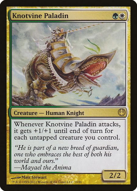Knotvine Paladin - Duel Decks: Knights vs. Dragons Magic: The Gathering trading card