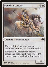Benalish Lancer - Duel Decks: Knights vs. Dragons (DDG) #12 - Common Magic: The Gathering Trading Card