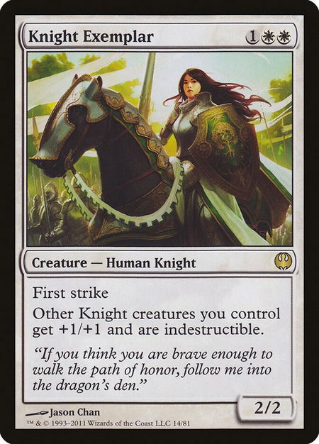 Knight Exemplar - Duel Decks: Knights vs. Dragons Magic: The Gathering trading card