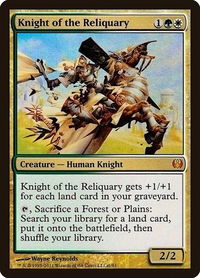 Knight of the Reliquary - Duel Decks: Knights vs. Dragons (DDG) #1 - Mythic Magic: The Gathering Trading Card