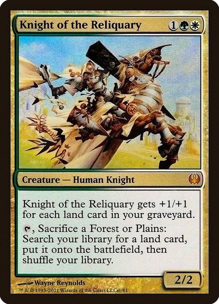 Knight of the Reliquary - Duel Decks: Knights vs. Dragons Magic: The Gathering trading card
