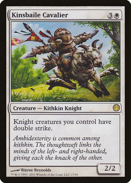 Kinsbaile Cavalier - Duel Decks: Knights vs. Dragons Magic: The Gathering trading card