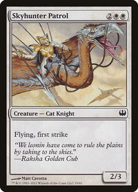 Skyhunter Patrol - Duel Decks: Knights vs. Dragons (DDG) #19 - Common Magic: The Gathering Trading Card