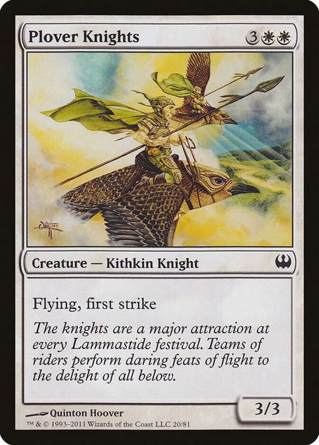 Plover Knights - Duel Decks: Knights vs. Dragons Magic: The Gathering trading card
