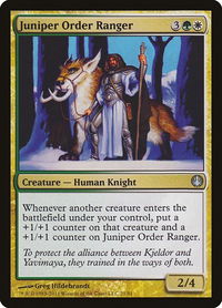 Juniper Order Ranger - Duel Decks: Knights vs. Dragons (DDG) #21 - Uncommon Magic: The Gathering Trading Card