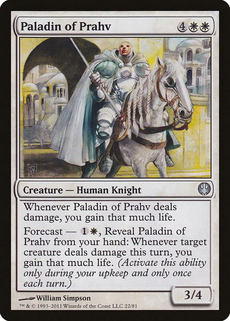 Paladin of Prahv - Duel Decks: Knights vs. Dragons Magic: The Gathering trading card