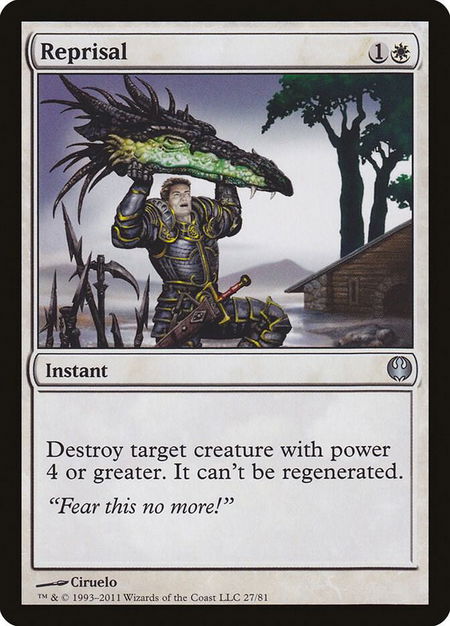 Reprisal - Duel Decks: Knights vs. Dragons Magic: The Gathering trading card