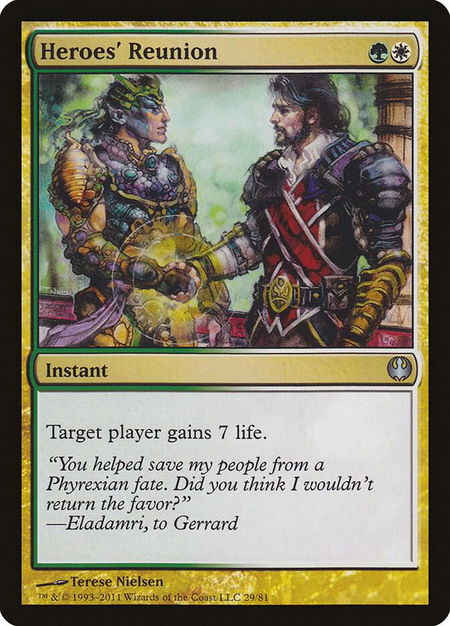 Heroes' Reunion - Duel Decks: Knights vs. Dragons Magic: The Gathering trading card