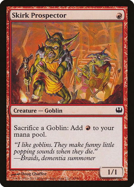 Skirk Prospector - Duel Decks: Knights vs. Dragons Magic: The Gathering trading card