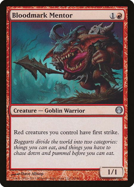Bloodmark Mentor - Duel Decks: Knights vs. Dragons Magic: The Gathering trading card