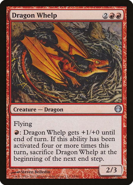 Dragon Whelp - Duel Decks: Knights vs. Dragons Magic: The Gathering trading card