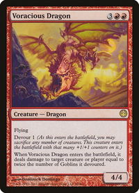 Voracious Dragon - Duel Decks: Knights vs. Dragons (DDG) #56 - Rare Magic: The Gathering Trading Card