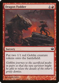 Dragon Fodder - Duel Decks: Knights vs. Dragons (DDG) #65 - Common Magic: The Gathering Trading Card