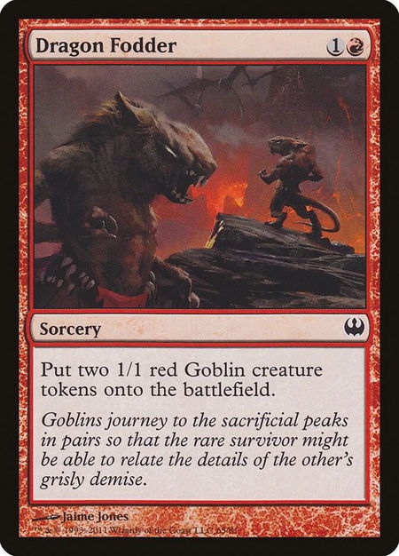 Dragon Fodder - Duel Decks: Knights vs. Dragons Magic: The Gathering trading card