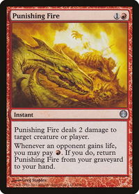 Punishing Fire - Duel Decks: Knights vs. Dragons (DDG) #66 - Uncommon Magic: The Gathering Trading Card