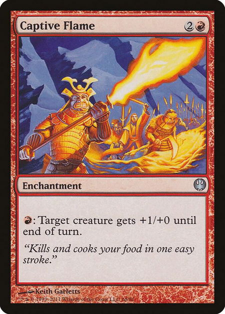 Captive Flame - Duel Decks: Knights vs. Dragons Magic: The Gathering trading card