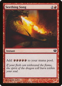 Seething Song - Duel Decks: Knights vs. Dragons (DDG) #70 - Common Magic: The Gathering Trading Card
