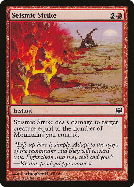 Seismic Strike - Duel Decks: Knights vs. Dragons Magic: The Gathering trading card