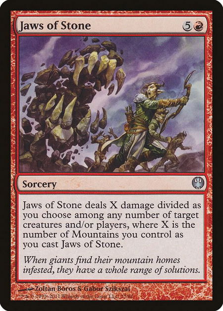 Jaws of Stone - Duel Decks: Knights vs. Dragons Magic: The Gathering trading card