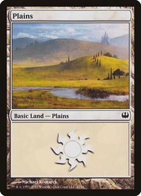 Plains (41) - Duel Decks: Knights vs. Dragons (DDG) #41 - Land Magic: The Gathering Trading Card