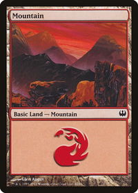 Mountain (80) - Duel Decks: Knights vs. Dragons (DDG) #80 - Land Magic: The Gathering Trading Card