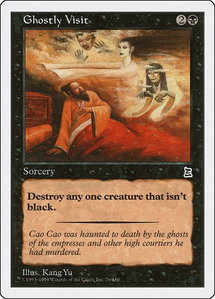 Ghostly Visit - Portal Three Kingdoms (PTK) #76 - Common Magic: The Gathering Trading Card
