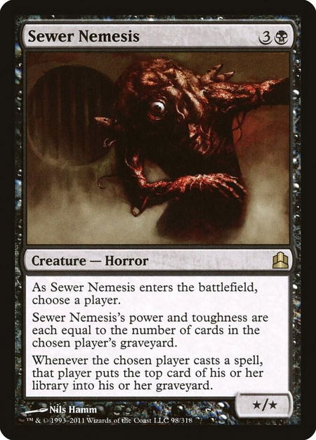 Sewer Nemesis - Commander Magic: The Gathering trading card