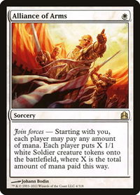 Alliance of Arms - Commander (CMD) #4 - Rare Magic: The Gathering Trading Card