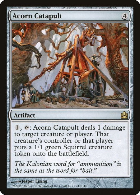 Acorn Catapult - Commander Magic: The Gathering trading card