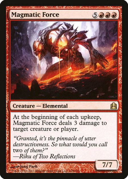 Magmatic Force - Commander Magic: The Gathering trading card