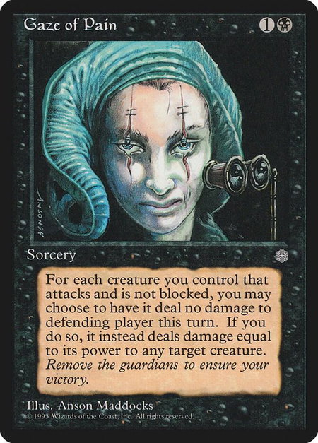 Gaze of Pain - Ice Age Magic: The Gathering trading card