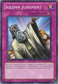 Solemn Judgment - Structure Deck: Lost Sanctuary (SDLS) #SDLS-EN038 - Common / Short Print YuGiOh Trading Card