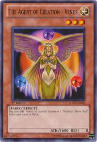 The Agent of Creation - Venus trading card from Structure Deck: Lost Sanctuary The Agent of Creation - Venus - Structure Deck: Lost Sanctuary YuGiOh trading card