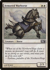 Armored Warhorse - Magic 2012 (M12) (M12) #7 - Common Magic: The Gathering Trading Card