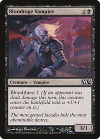 Bloodrage Vampire - Magic 2012 (M12) (M12) #83 - Common Magic: The Gathering Trading Card