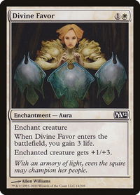 Divine Favor - Magic 2012 (M12) (M12) #14 - Common Magic: The Gathering Trading Card