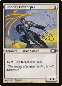 Gideon's Lawkeeper - Magic 2012 (M12) (M12) #18 - Common Magic: The Gathering Trading Card